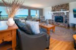 Enjoy the incredible rock and ocean views from kitchen, dining and living room